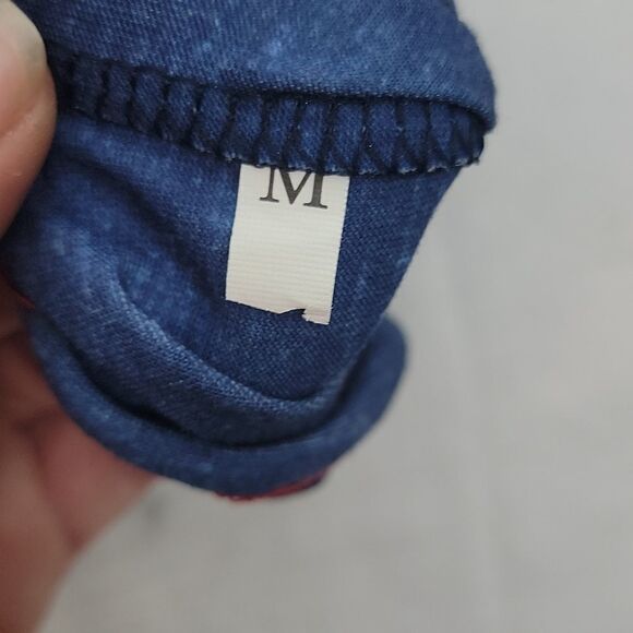 Merica Racerback Tank Top with Stars and Stripes Red, White and Blue Summer - Picture 4 of 5